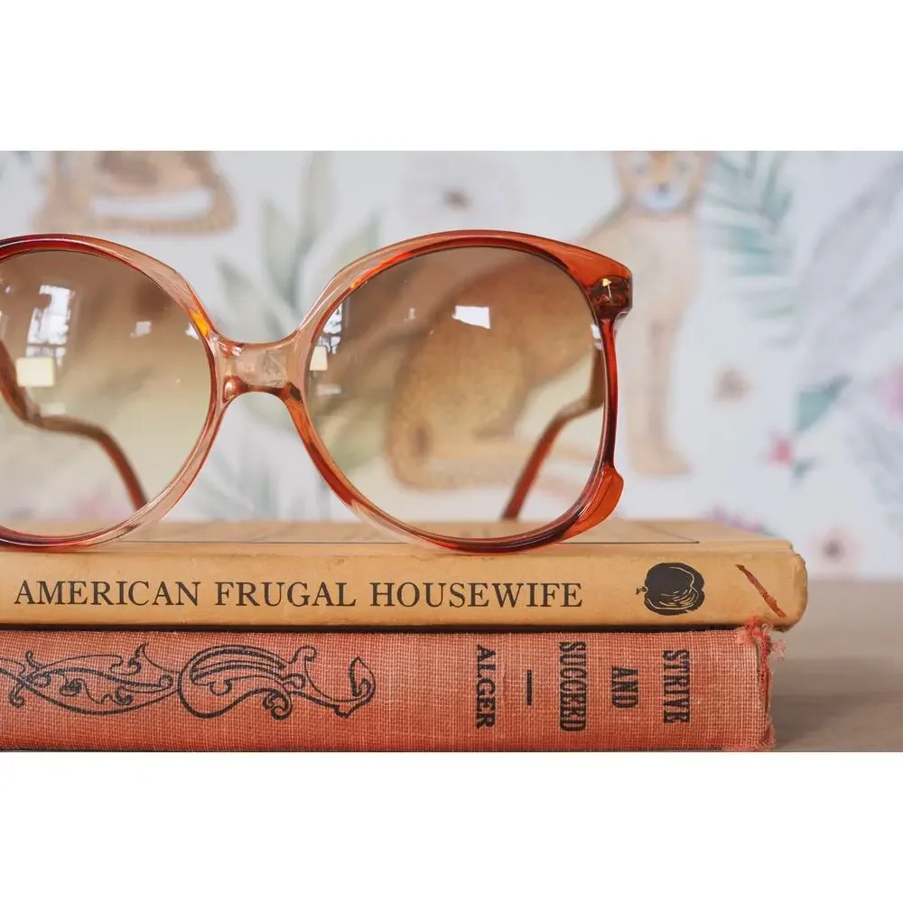 Vintage Givenchy 1970s Sunglasses JACKIE Disco Retro France Grandma Chic NOS